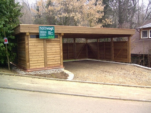 Carport geplant und konstruiert von holzvogt in Horgenzell